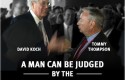 David Koch with Tommy Thompson