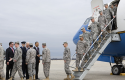 Obama, Biden with troops at Joint Base Andrews Dec. 2011 / AP