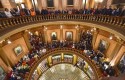 Labor Protest in Lansing / AP