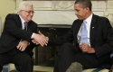 President Barack Obama meets with Palestinian President Mahmoud Abbas,  2010 / AP