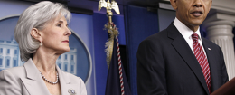 President Obama, Kathleen Sebelius /AP