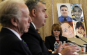 Boston Police Commissioner Edward Davis and former Sen. Lieberman / AP