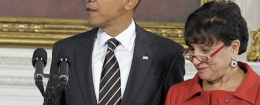 President Obama and Penny Pritzker / AP