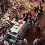 Rubble of the Buenos Aires Jewish Community center, July 18, 1994 / AP