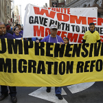 Immigration reform supporters march in San Francisco / AP