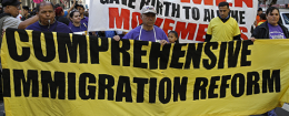 Immigration reform supporters march in San Francisco / AP