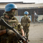 United Nations peacekeepers patrol DRC / AP