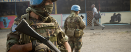 United Nations peacekeepers patrol DRC / AP