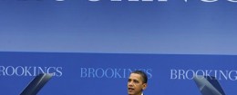 President Barack Obama speaks on the economy at the Brookings Institution in Washington, Tuesday, Dec. 8, 2009