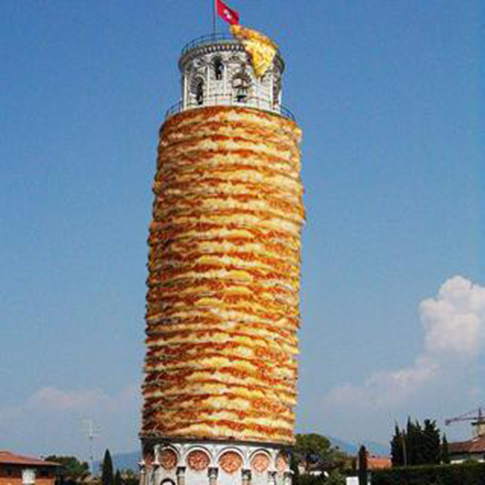 eiffel tower italy pizza tower