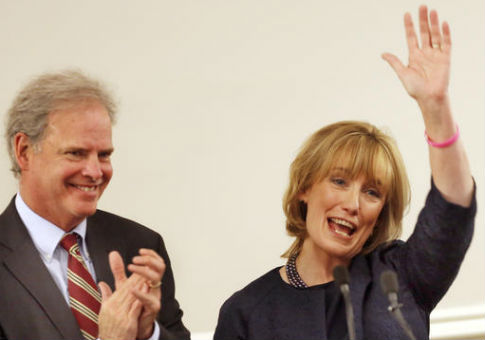 Maggie Hassan and husband Tom Hassan / AP