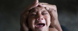 Jose Wesley, who was born with microcephaly and screams uncontrollably for long stretches, in Brazil, Jan. 30, 2016 / AP