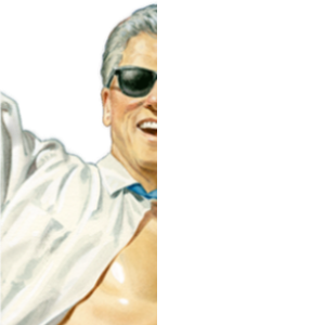 half clinton illustration