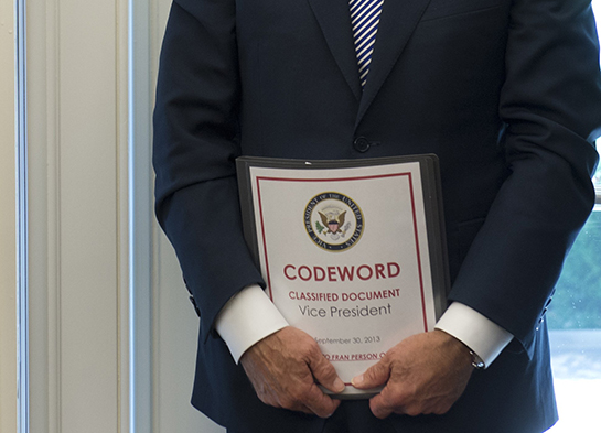 Biden Accidentally Shows Press Cover of Classified Document