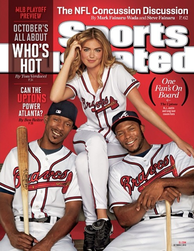 New York Mets' David Wright photobombs Kate Upton, Justin Upton, B.J. Upton  (Photo)