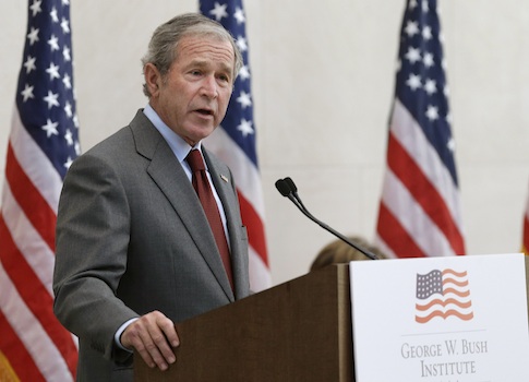 George W. Bush said the United States should build the Keystone XL pipeline to grow the private sector