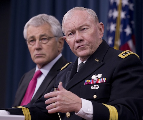 Secretary of Defense Chuck Hagel, Chairman of the Joint Chiefs of Staff Martin Dempsey