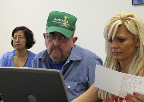 people try to sign up for health care