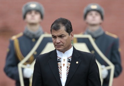 Ecuador's President Rafael Correa