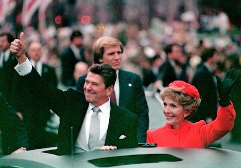 President Ronald Reagan and his wife Nancy
