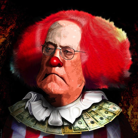 Noted un-American evil clown oligarch David H. Koch