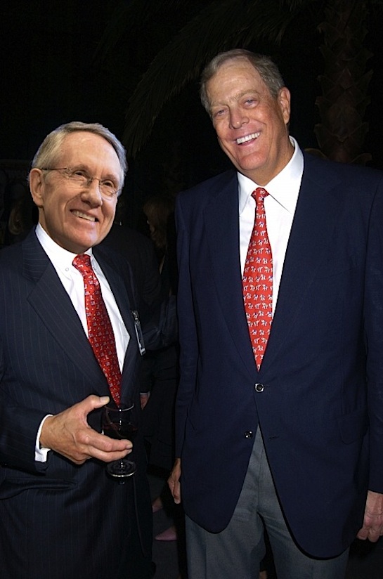 Koch-funded politician Harry Reid.