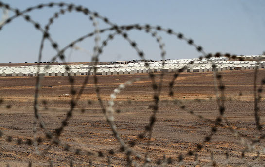 A Syrian refugee camp in Jordan.