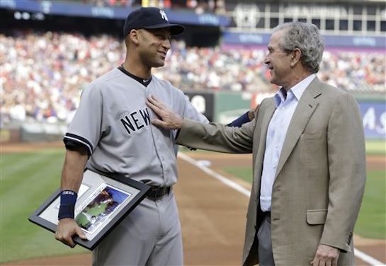 Derek Jeter, Geroge W. Bush