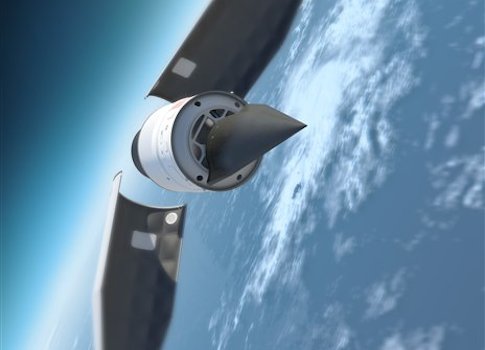 Artists impression of the Falcon HTV-2 hypersonic aircraft