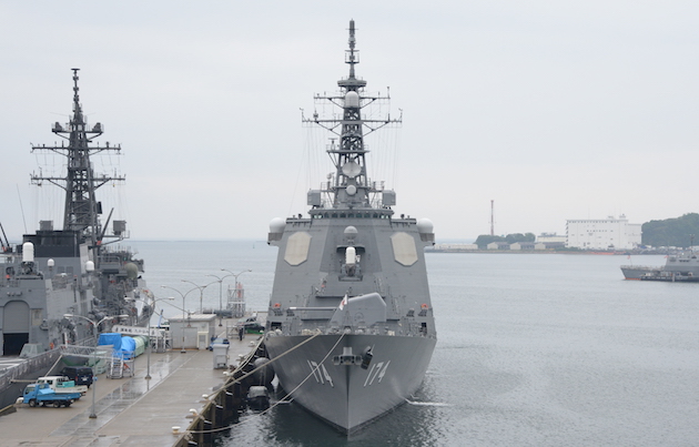 Kirishima in port / JMSDF