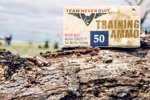 A box of training rounds / Team Never Quit