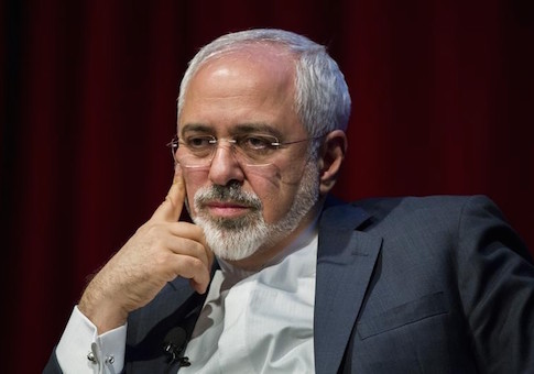 Iranian Foreign Minister Mohammad Javad Zarif speaks at the New York University (NYU) Center on International Cooperation in New York