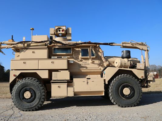 Army, Air Force Help Construct MRAP Adorned With ‘Zeus’ Laser and ...