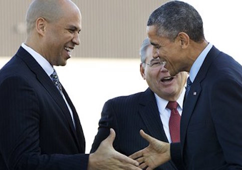 Sen. Cory Booker and President Obama