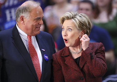 Ed Rendell and Hillary Clinton