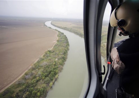 U.S. Customs and Border Protection Air and Marine agents patrol along the Rio Grande on the Texas-Mexico border