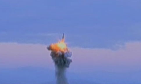 North Korean Missile Test / Screen Capture