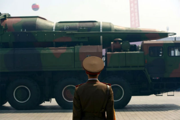 A KN-08 intercontinental ballistic missile, the predecessor to the KN-14 ICBM.