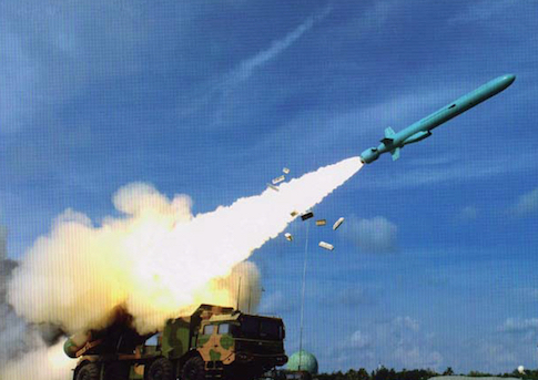 Test fire of a YJ-62 anti-ship cruise missile from Woody Island