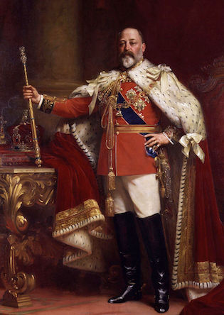 Edward VII in coronation robes 