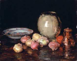 'Just Onions' by William Merritt Chase / Los Angeles County Museum of Art