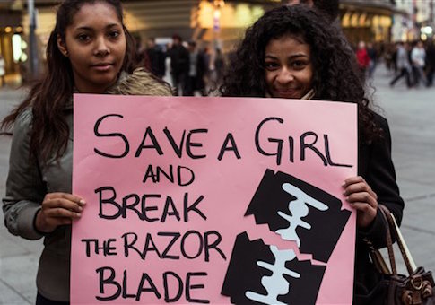 Spain: Protest against Female Genital Mutilation