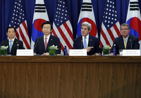 John Kerry,Ash Carter,Yun Byung-se,Han Min-koo