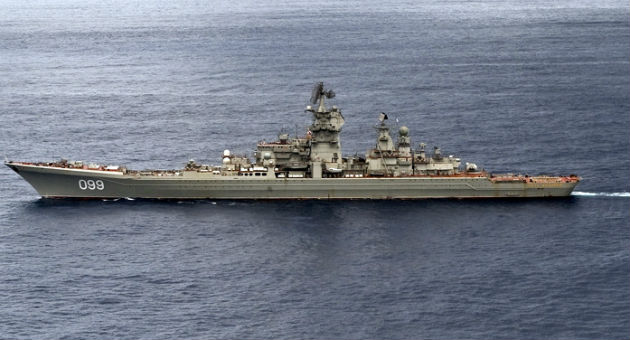 Russian battlecruiser Pyotr Velikiy / Wikimedia Commons
