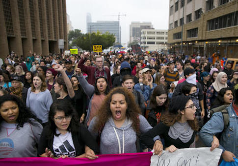 anti-Trump protest