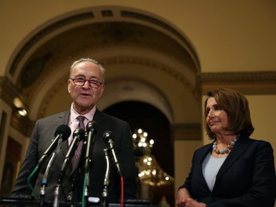Senate Minority Leader Chuck Schumer and House Minority Leader Nancy Pelosi