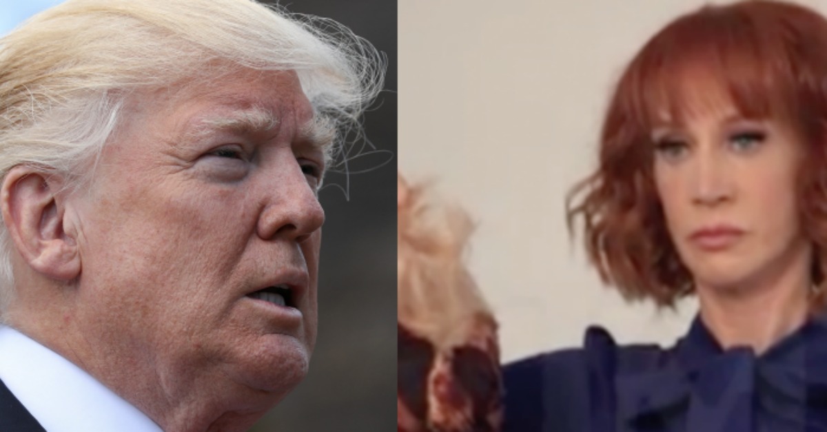 Trump 'Kathy Griffin Should Be Ashamed of Herself' for Beheading Photo