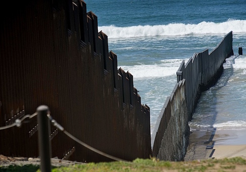 The US-Mexico border fence