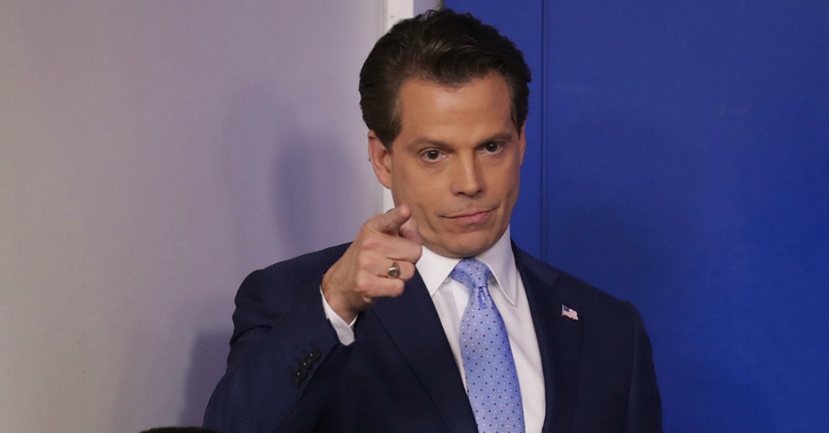 Scaramucci Fires Press Aide More Possible Due To Leaks 3147