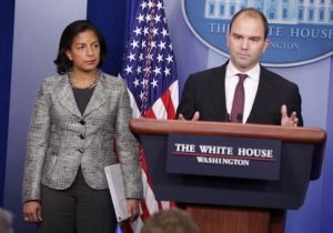 Ben Rhodes and Susan Rice